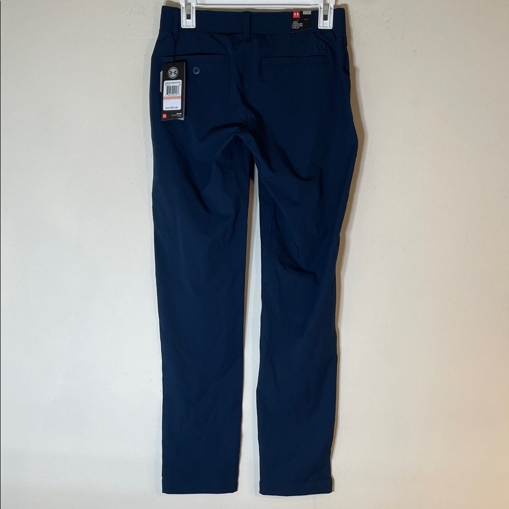 Under Armour Women's Straight Leg Pants - Navy Blue - Picture 7 of 9